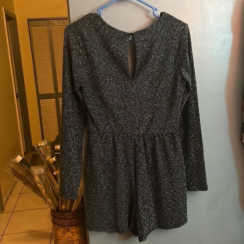 Lily Rose Black Sparkly Romper - Picture 6 of 6